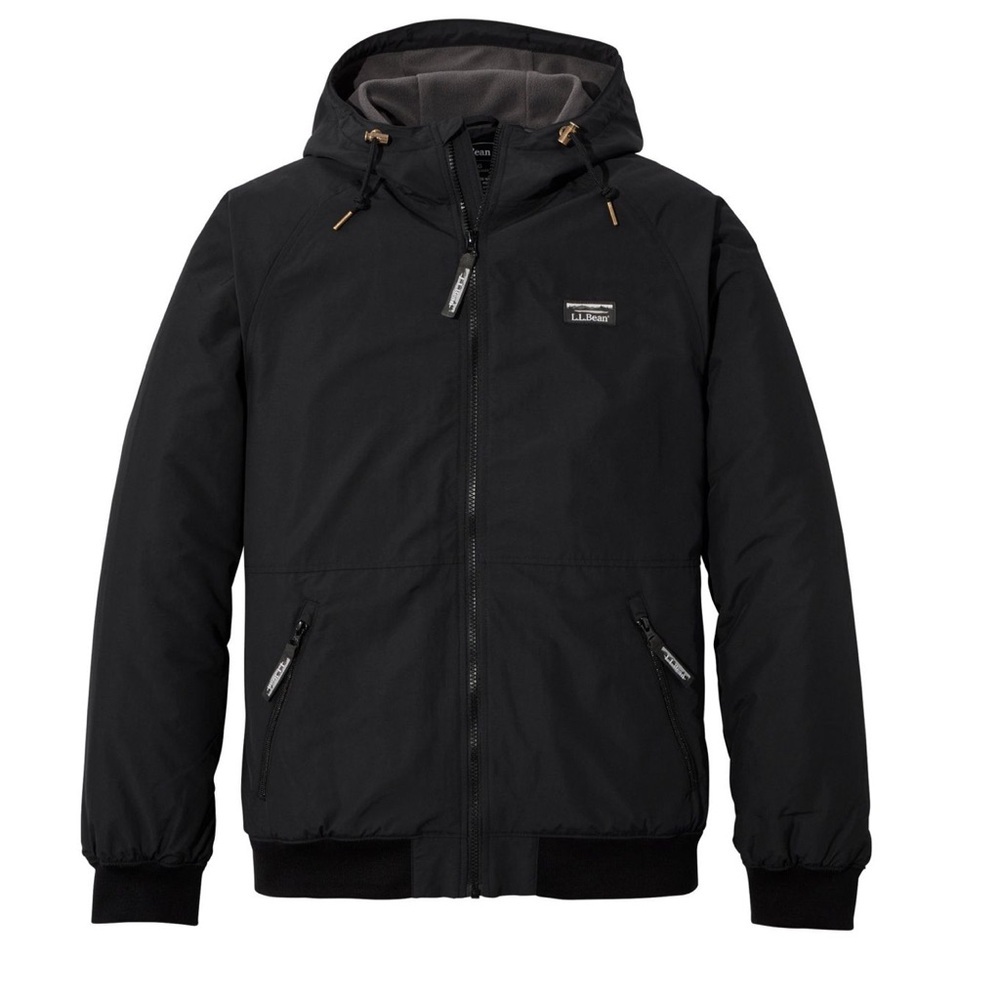 L.L Bean Insulated 3-season Bomber Hooded Jacket